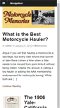 Mobile Screenshot of motorcycle-memories.com