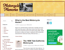 Tablet Screenshot of motorcycle-memories.com